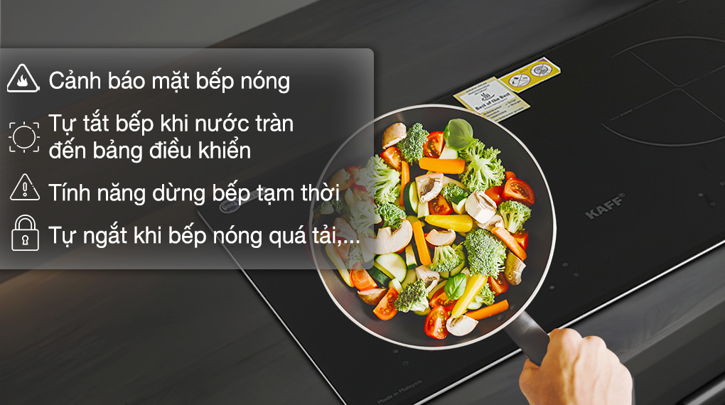 Bếp từ hồng ngoại lắp &acirc;m KAFF KF-073IC - T&iacute;nh năng an to&agrave;n