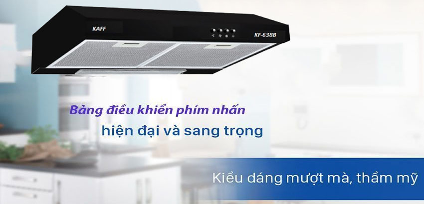 Bảng điều khiển của M&aacute;y h&uacute;t m&ugrave;i cổ điển Kaff KF-638B